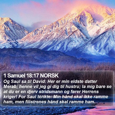 1 Samuel 18:17 NORSK Bible Verse Image