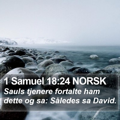 1 Samuel 18:24 NORSK Bible Verse Image