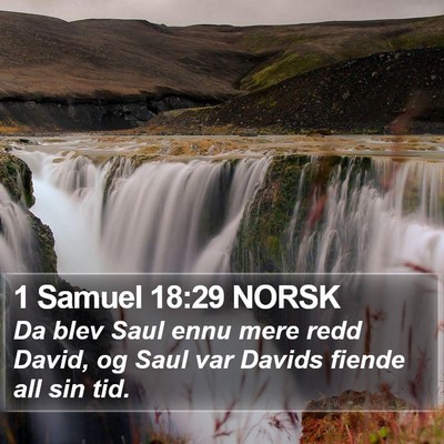 1 Samuel 18:29 NORSK Bible Verse Image