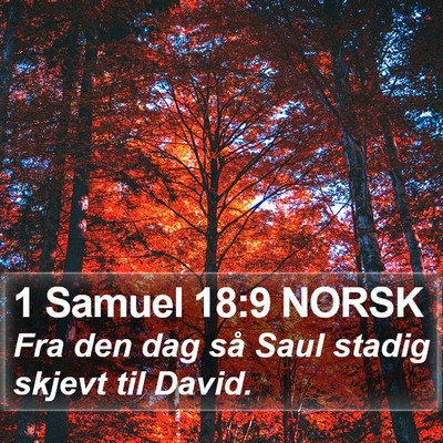 1 Samuel 18:9 NORSK Bible Verse Image