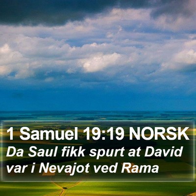 1 Samuel 19:19 NORSK Bible Verse Image