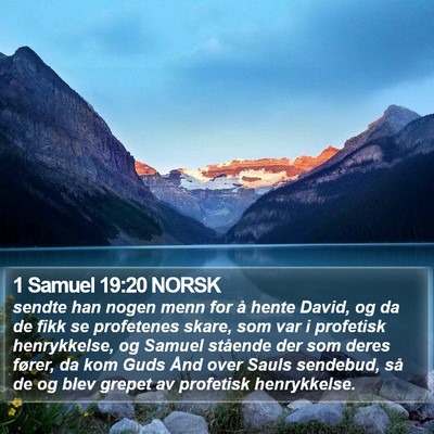 1 Samuel 19:20 NORSK Bible Verse Image