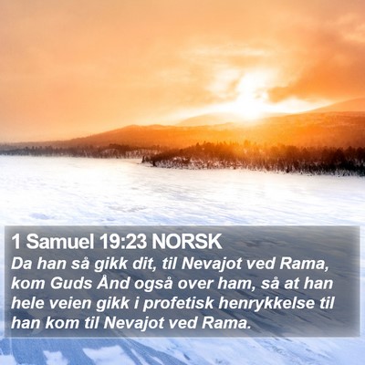 1 Samuel 19:23 NORSK Bible Verse Image