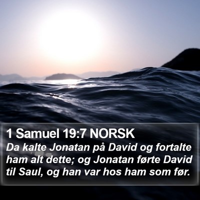 1 Samuel 19:7 NORSK Bible Verse Image