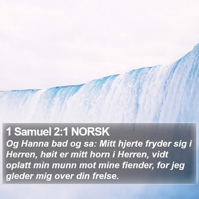 1 Samuel 2:1 NORSK Bible Verse Image