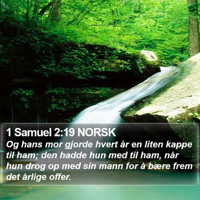 1 Samuel 2:19 NORSK Bible Verse Image