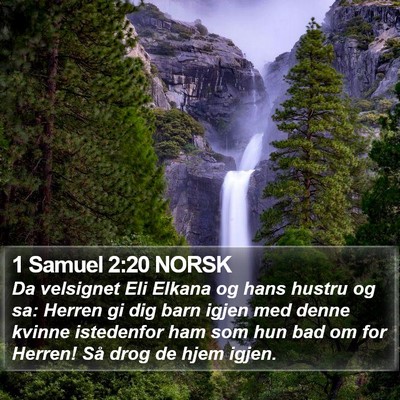1 Samuel 2:20 NORSK Bible Verse Image