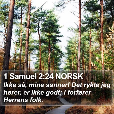1 Samuel 2:24 NORSK Bible Verse Image