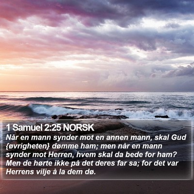 1 Samuel 2:25 NORSK Bible Verse Image