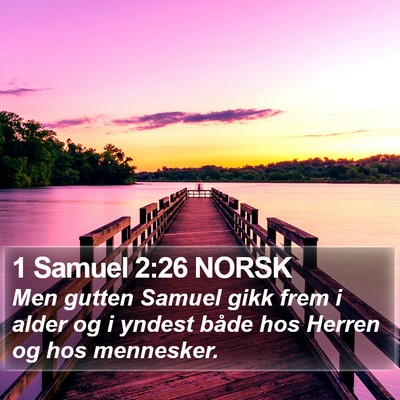 1 Samuel 2:26 NORSK Bible Verse Image