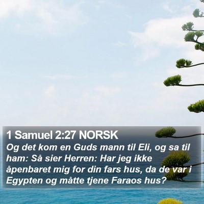 1 Samuel 2:27 NORSK Bible Verse Image