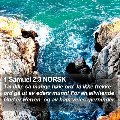 1 Samuel 2:3 NORSK Bible Verse Image