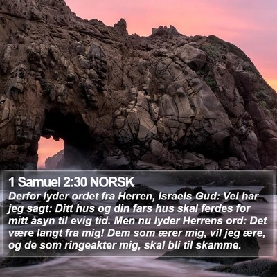1 Samuel 2:30 NORSK Bible Verse Image