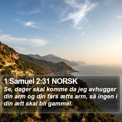 1 Samuel 2:31 NORSK Bible Verse Image