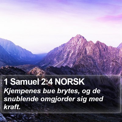 1 Samuel 2:4 NORSK Bible Verse Image