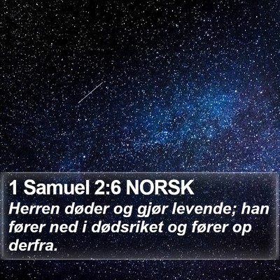 1 Samuel 2:6 NORSK Bible Verse Image