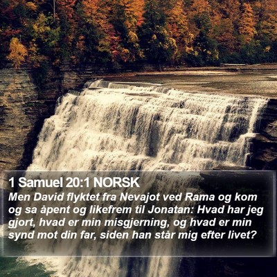 1 Samuel 20:1 NORSK Bible Verse Image