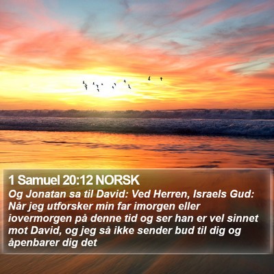 1 Samuel 20:12 NORSK Bible Verse Image