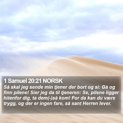 1 Samuel 20:21 NORSK Bible Verse Image