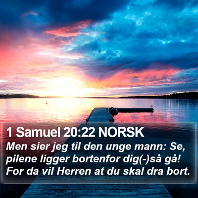 1 Samuel 20:22 NORSK Bible Verse Image