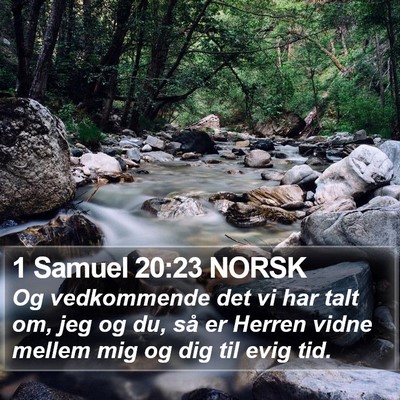 1 Samuel 20:23 NORSK Bible Verse Image
