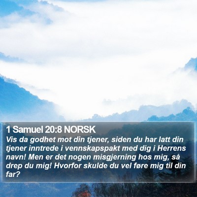 1 Samuel 20:8 NORSK Bible Verse Image