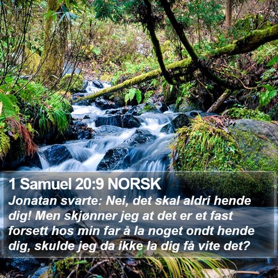 1 Samuel 20:9 NORSK Bible Verse Image