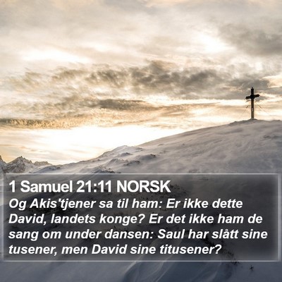 1 Samuel 21:11 NORSK Bible Verse Image