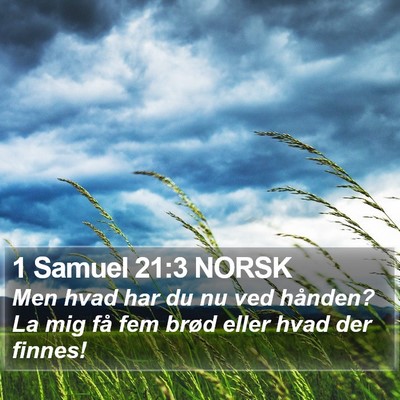 1 Samuel 21:3 NORSK Bible Verse Image
