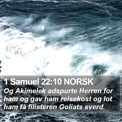 1 Samuel 22:10 NORSK Bible Verse Image