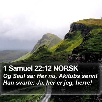 1 Samuel 22:12 NORSK Bible Verse Image