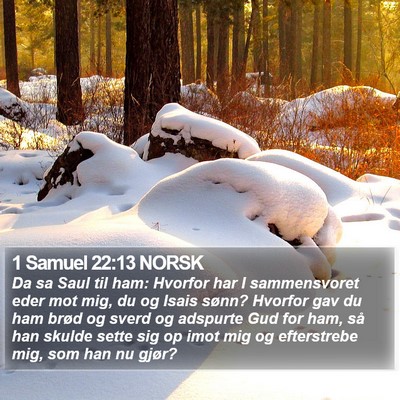 1 Samuel 22:13 NORSK Bible Verse Image