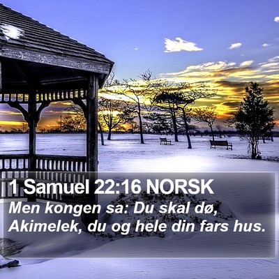 1 Samuel 22:16 NORSK Bible Verse Image