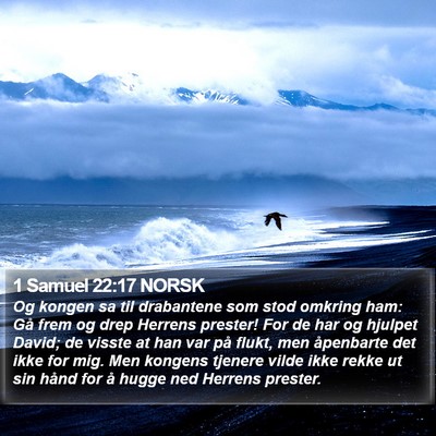 1 Samuel 22:17 NORSK Bible Verse Image