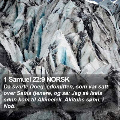 1 Samuel 22:9 NORSK Bible Verse Image
