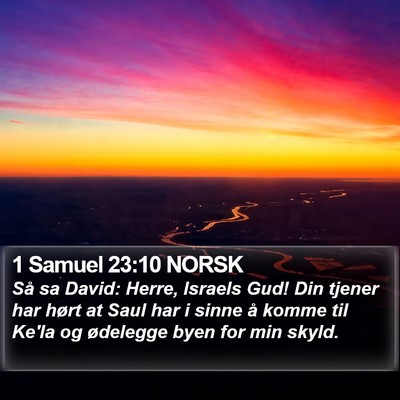 1 Samuel 23:10 NORSK Bible Verse Image