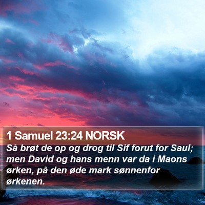 1 Samuel 23:24 NORSK Bible Verse Image