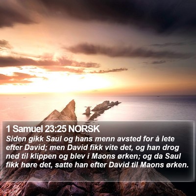 1 Samuel 23:25 NORSK Bible Verse Image