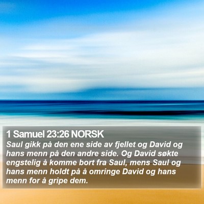 1 Samuel 23:26 NORSK Bible Verse Image