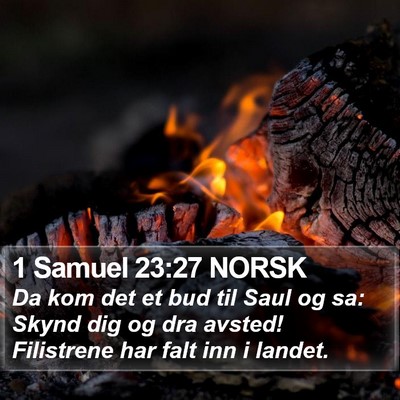 1 Samuel 23:27 NORSK Bible Verse Image