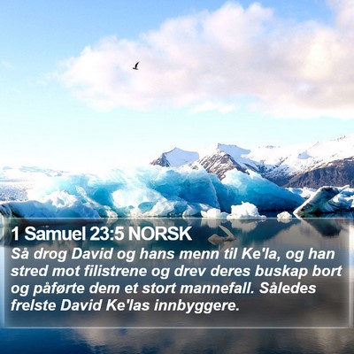 1 Samuel 23:5 NORSK Bible Verse Image