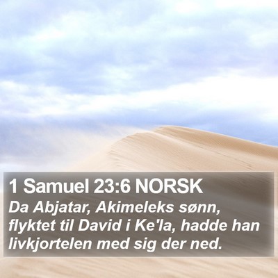 1 Samuel 23:6 NORSK Bible Verse Image