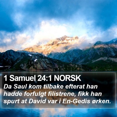 1 Samuel 24:1 NORSK Bible Verse Image