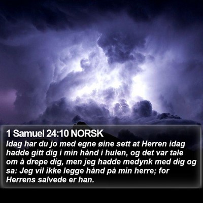 1 Samuel 24:10 NORSK Bible Verse Image