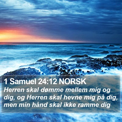 1 Samuel 24:12 NORSK Bible Verse Image