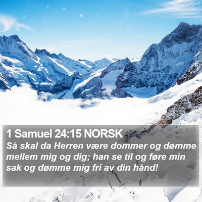 1 Samuel 24:15 NORSK Bible Verse Image