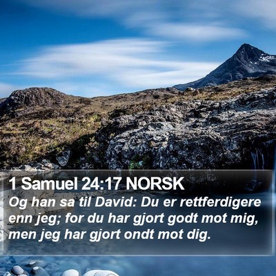 1 Samuel 24:17 NORSK Bible Verse Image