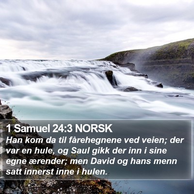1 Samuel 24:3 NORSK Bible Verse Image