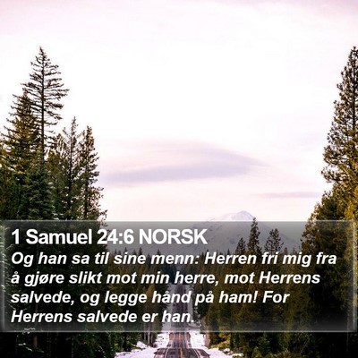 1 Samuel 24:6 NORSK Bible Verse Image