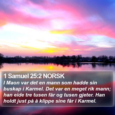1 Samuel 25:2 NORSK Bible Verse Image